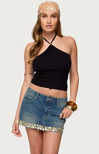Edikted Hollis Knit Halter Top