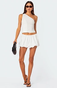 Edikted Jora Nylon Bubble Mini Skirt