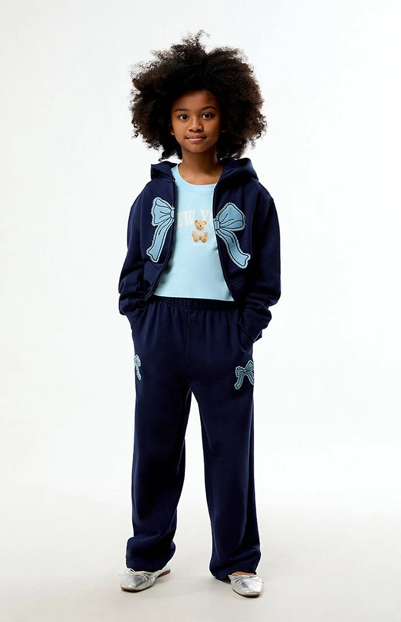 Pacsun Kids Bow Applique Baggy Sweatpants