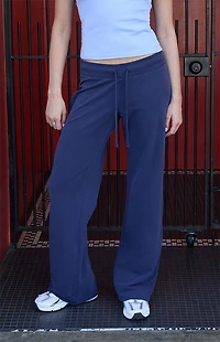 John Galt Navy Hilary Yoga Baggy Sweatpants