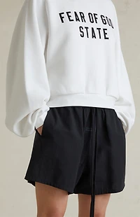 Fear of God ESSENTIALS Women's Jet Black Lounge Shorts