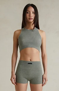 Fear of God ESSENTIALS Women's Concrete Heather Knit Boxer Shorts