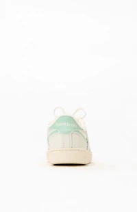 Reebok Women's White & Green Club C Revenge Sneakers