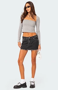 Edikted Urban Girl Wide Neck Top