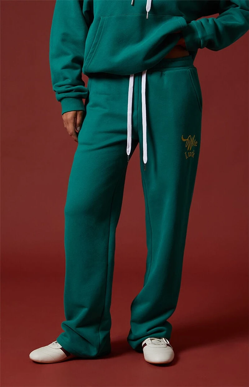 WISH ME LUCK Billiards League Baggy Sweatpants