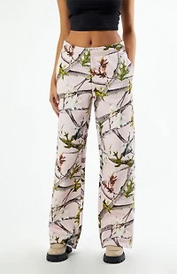 Pacsun Pink Camo Baggy Sweatpants