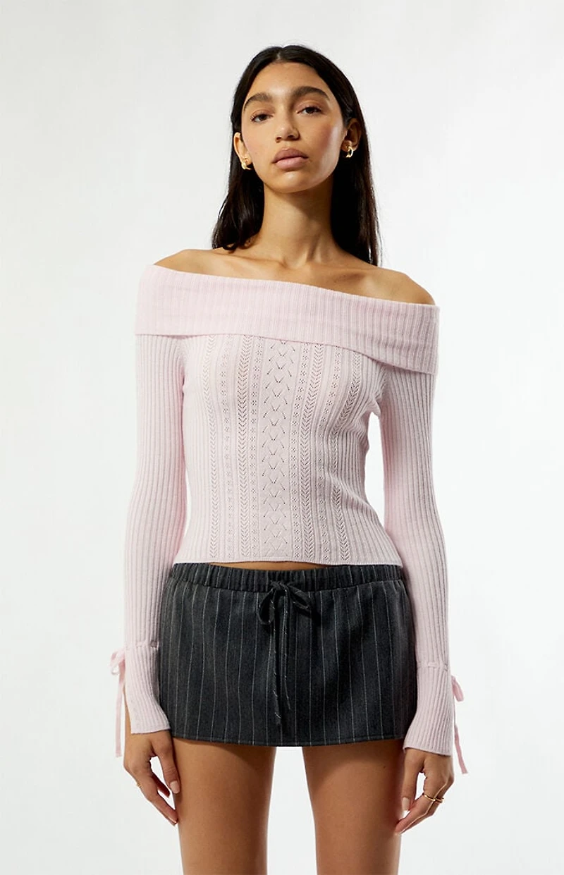 Beverly and Beck Ella Off-The-Shoulder Sweater