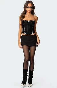 Edikted Mist Lacey Ribbon Corset
