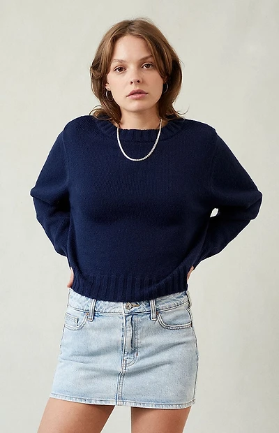 Pacsun Bella Stretch Light Indigo Mid Rise Denim Mini Skirt