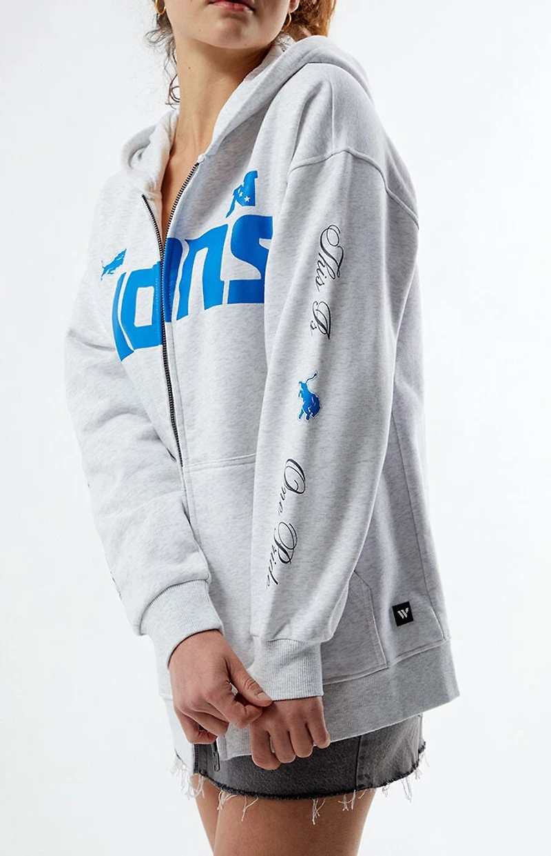 Wild Collective NFL x PacSun Detroit Lions Zip Up Hoodie