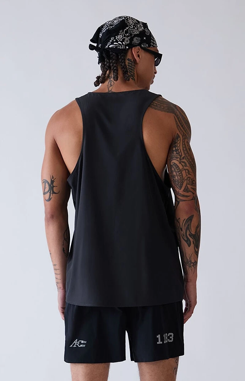 A.R.C. Black Active Singlet Tank Top