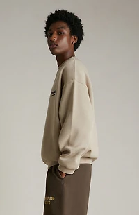 Fear of God ESSENTIALS Desert Sand Fleece Crew Neck Sweatshirt