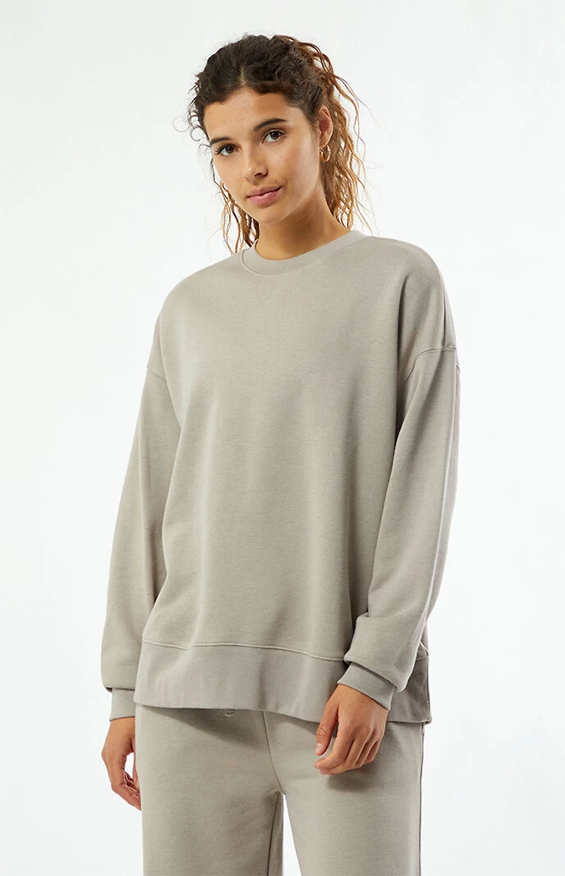 WEWOREWHAT Active Oversized Crew Neck Sweatshirt