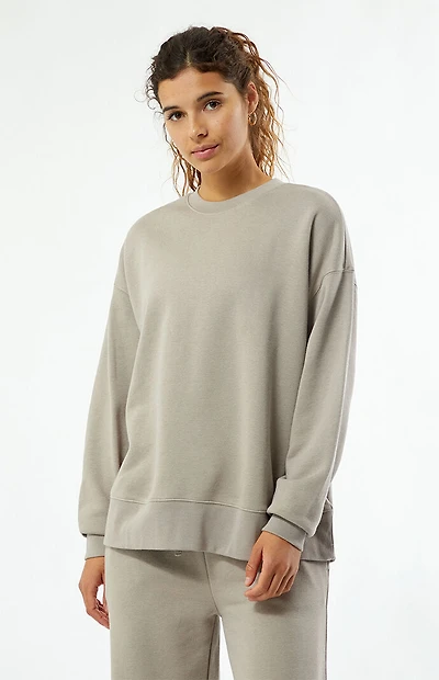 WEWOREWHAT Active Oversized Crew Neck Sweatshirt