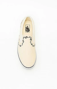 Vans Rose & Thorn Embroidered Classic Slip-On Shoes