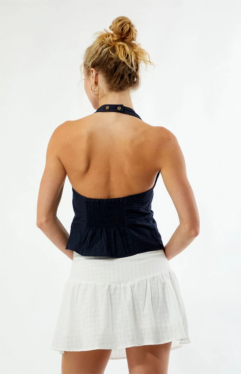 Rhythm Louise Checker Halter Top