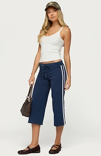 Edikted Zanele Side Stripe Capri Sweatpants