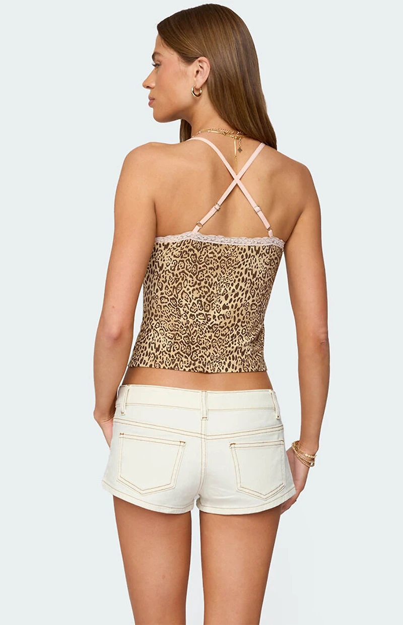 Edikted Gal Leopard Print Tank Top