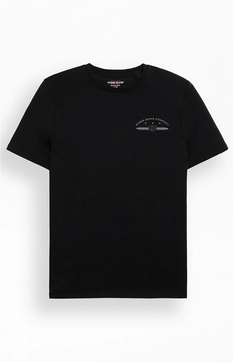 Guess Jeans Black Slim Fit Logo T-Shirt