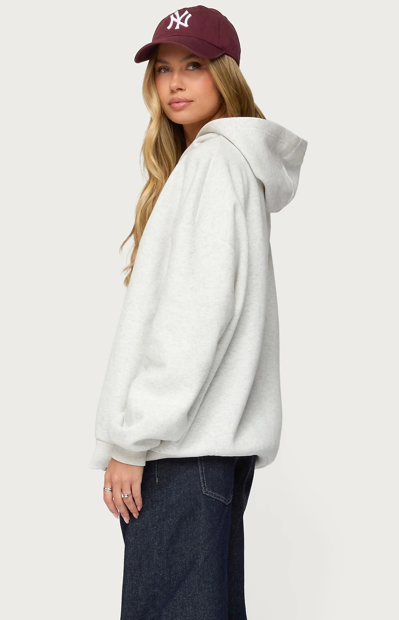 Edikted Gali Plaid 67 Oversized Hoodie