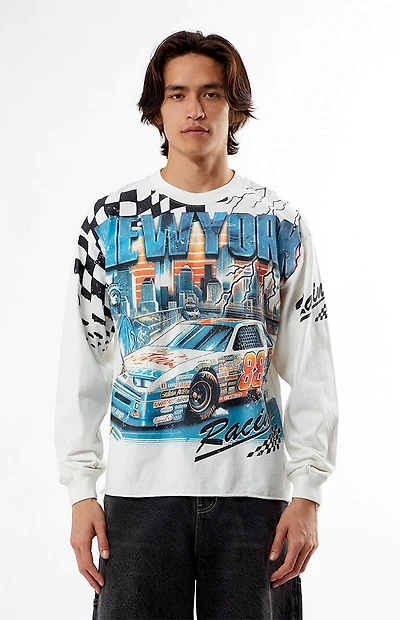 Pacsun New York Racing Cropped Long Sleeve T-Shirt