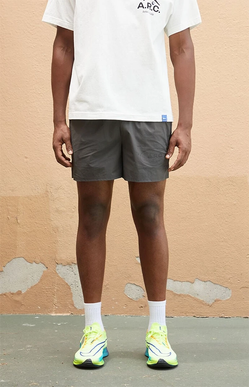 A.R.C. Active Dark Gray Nylon Volley Shorts