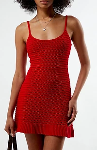 Your Favorite Oasis Crochet Mini Dress