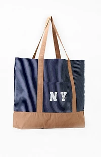 Pacsun NY Pinstripe Tote Bag