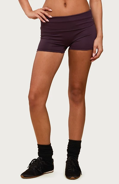 Edikted Soraia Foldover Biker Shorts