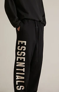 Fear of God ESSENTIALS Black Fleece Relaxed Sweatpants