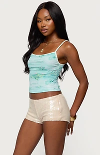 Edikted Everlyn Water Lily Tank Top