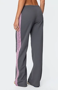 Edikted Averie Contrast Striped Sweatpants
