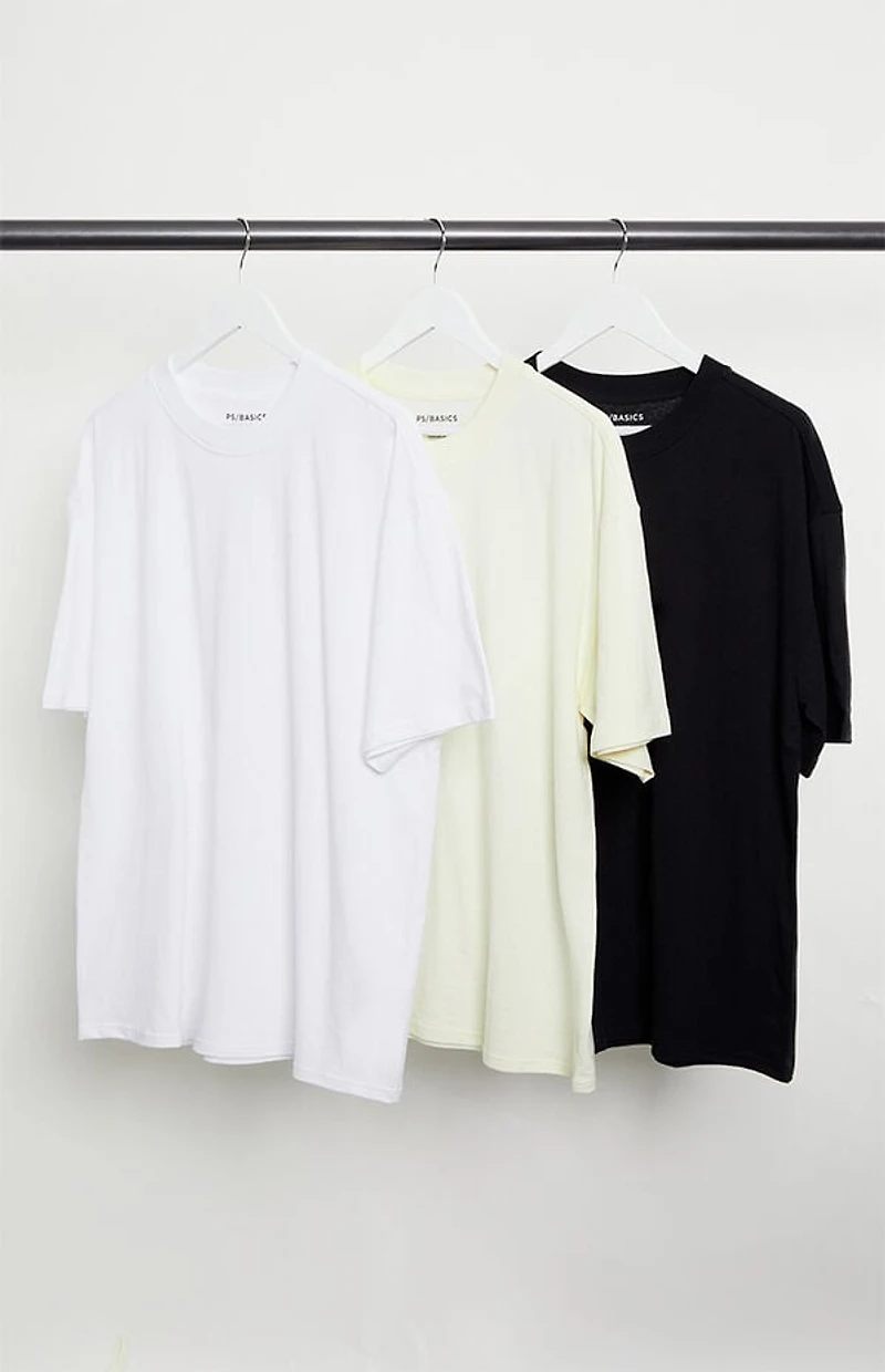 PS Basics 3 Pack Basic Oversized T-Shirts