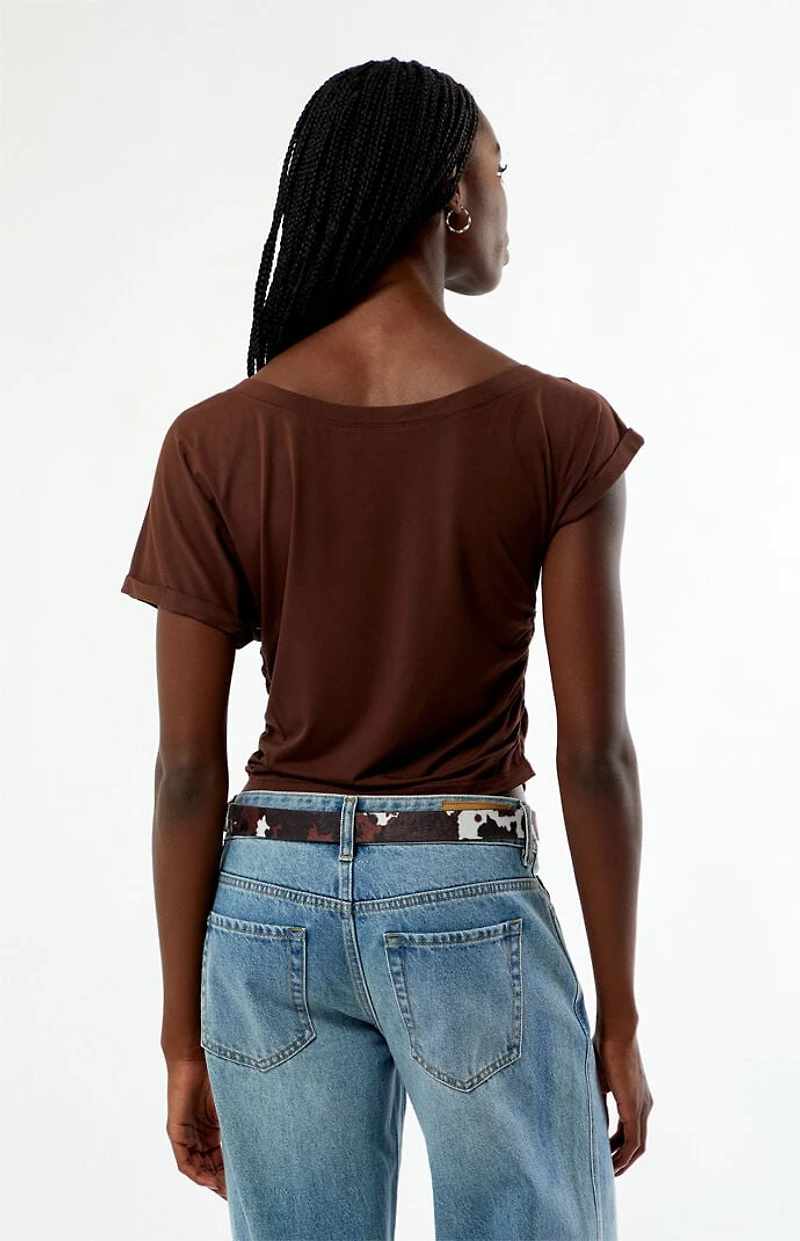 Your Favorite Allie Off-The-Shoulder Cinched Top