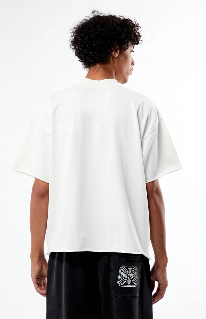 Pacsun White Heavyweight Cropped T-Shirt