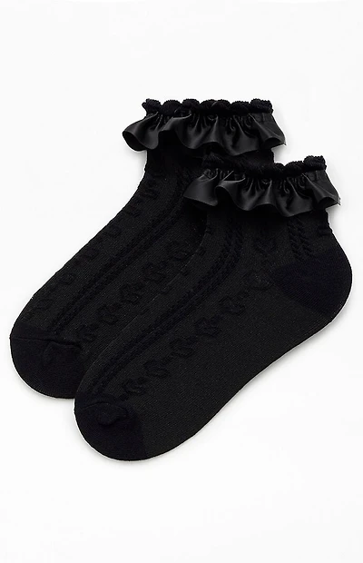 Pacsun Ruffle Ankle Socks