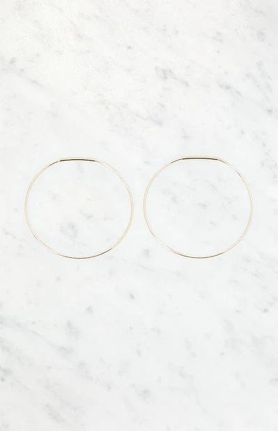 John Galt Thin Hoop Earrings