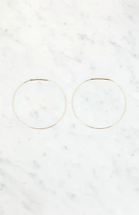 John Galt Thin Hoop Earrings
