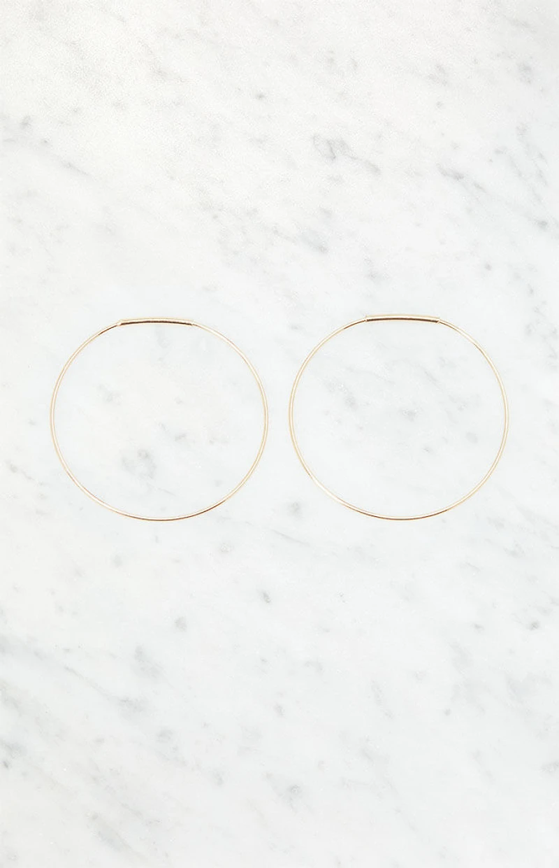 John Galt Thin Hoop Earrings