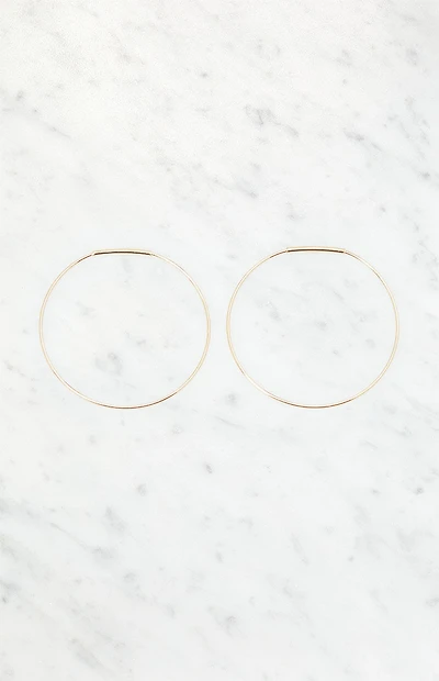John Galt Thin Hoop Earrings