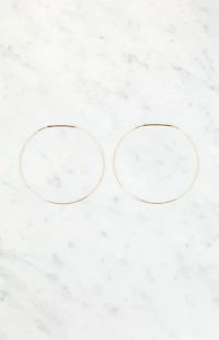 John Galt Thin Hoop Earrings