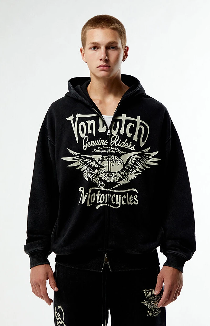Von Dutch Moto Full Zip Hoodie