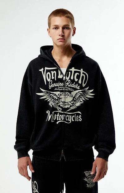 Von Dutch Moto Full Zip Hoodie
