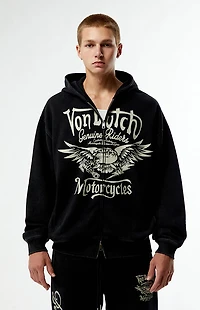 Von Dutch Moto Full Zip Hoodie