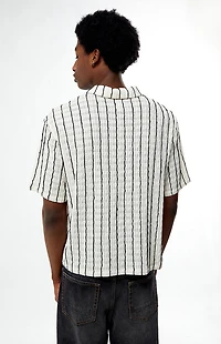 Pacsun Textured Vertical Striped Camp Shirt