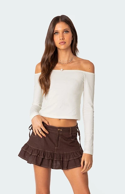Edikted Rosanne Off The Shoulder Top