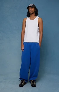 Pacsun Blue Washed Fleece Extreme Baggy Sweatpants