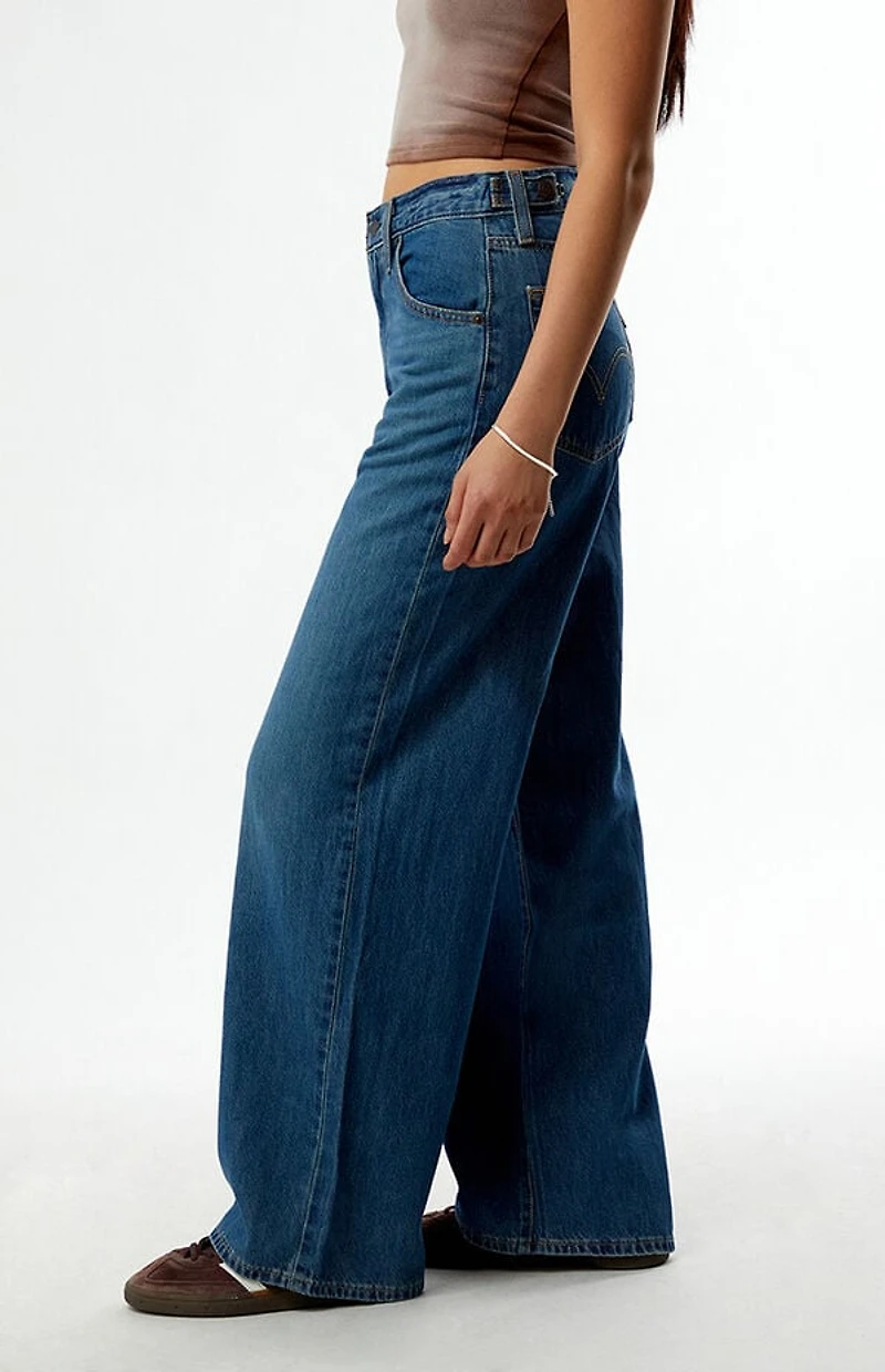 Levi's Medium Indigo Cinch Baggy Jeans
