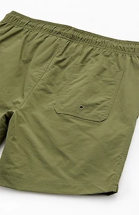 Pacsun Green Collegiate 6.5" Swim Trunks
