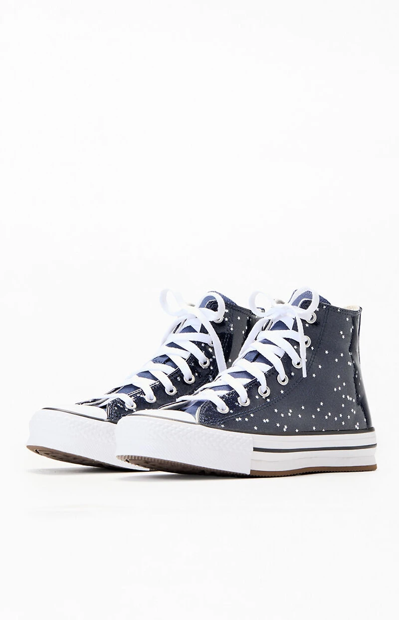 Converse Kids Chuck Taylor EVA Glitter All-Star Lift Platform High Top Shoes